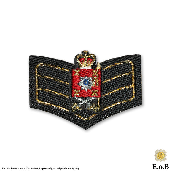 1/6 British Army No.1 Dress Irish Guards Color Sergeant Rank Badge