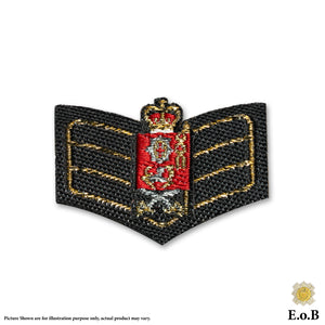 1/6 Vestido del ejército británico n. ° 1 Guardias Coldstream Color sargento Insignia de rango