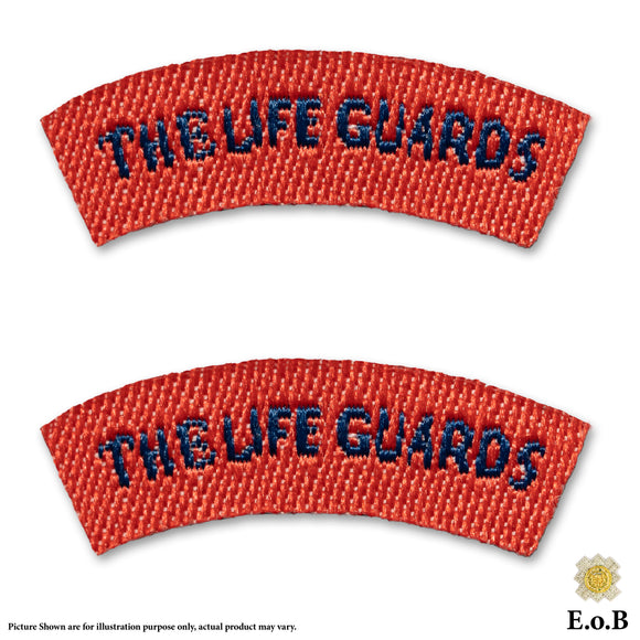1/6 British Army The Life Guards Shoulder Title Flash