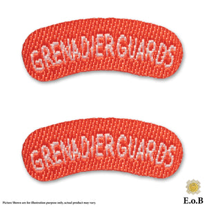 1/6 British Army The Grenadier Guards Shoulder Title Flash