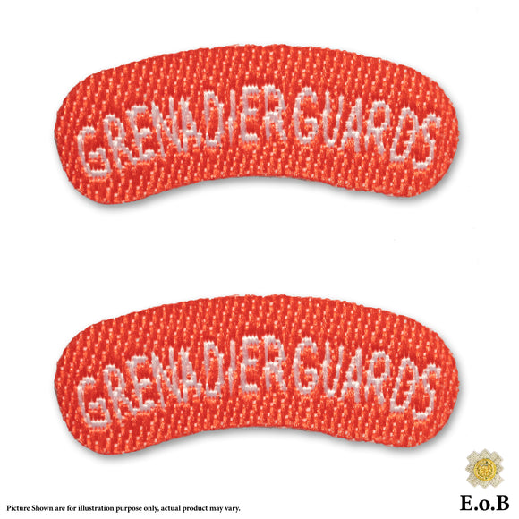 1/6 Ejército Británico The Grenadier Guards Shoulder Title Flash