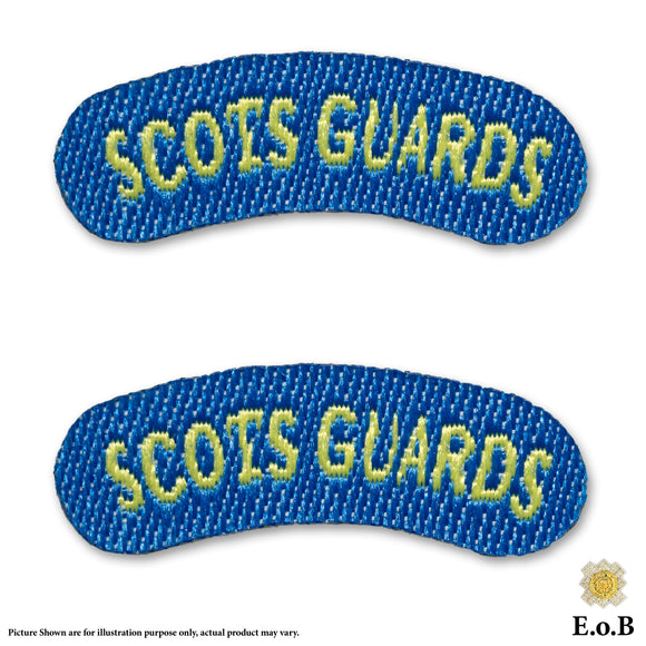 1/6 Ejército Británico The Scots Guards Shoulder Title Flash