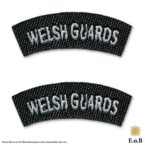 1/6 Ejército Británico The Welsh Guards Shoulder Title Flash